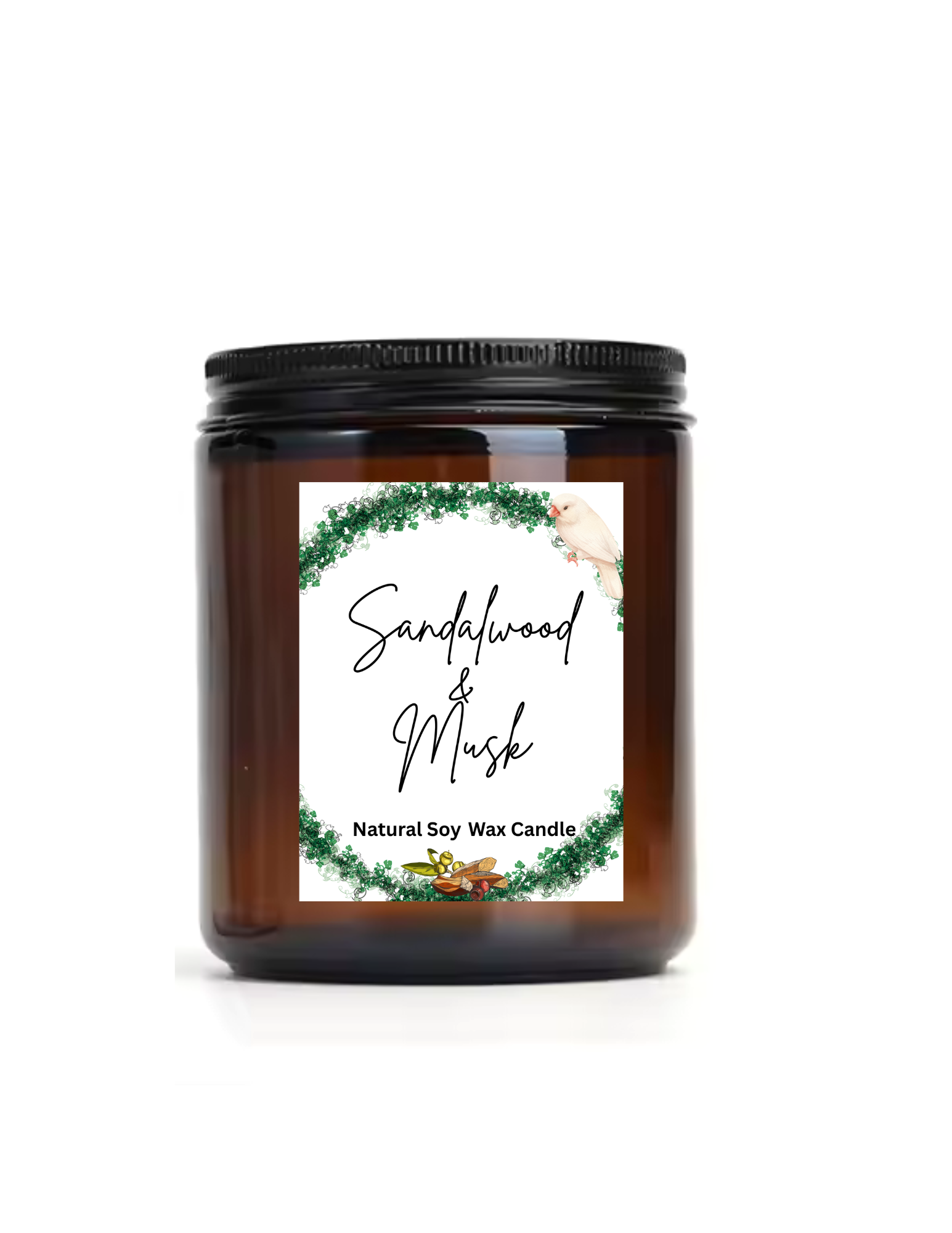 Sandalwood and Musk Scented Candle