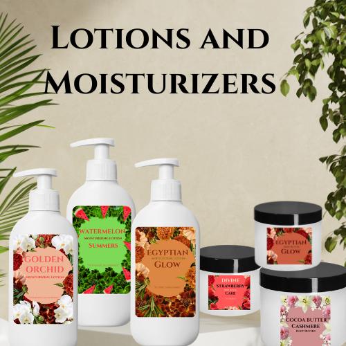 Lotion Moisturizers and Whipped Body Butters