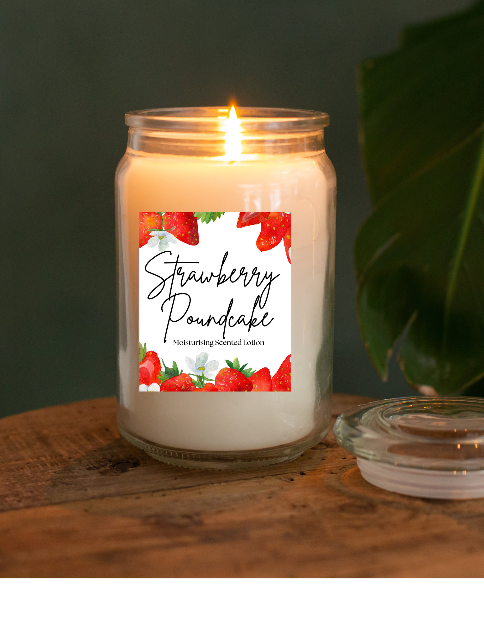 Divine Strawberry Natural Soy Wax Scented Candle