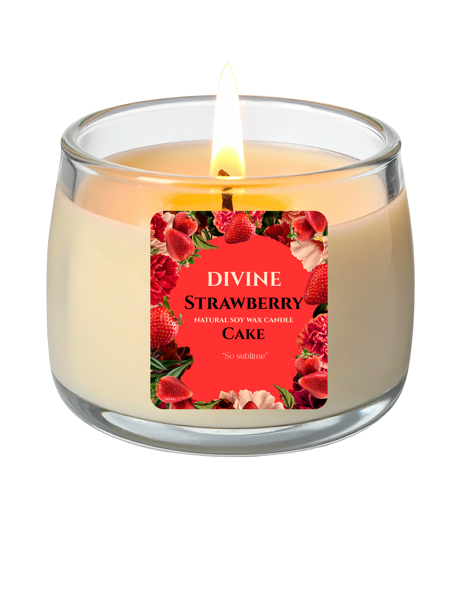 Divine Strawberry Natural Soy Wax Scented Candle