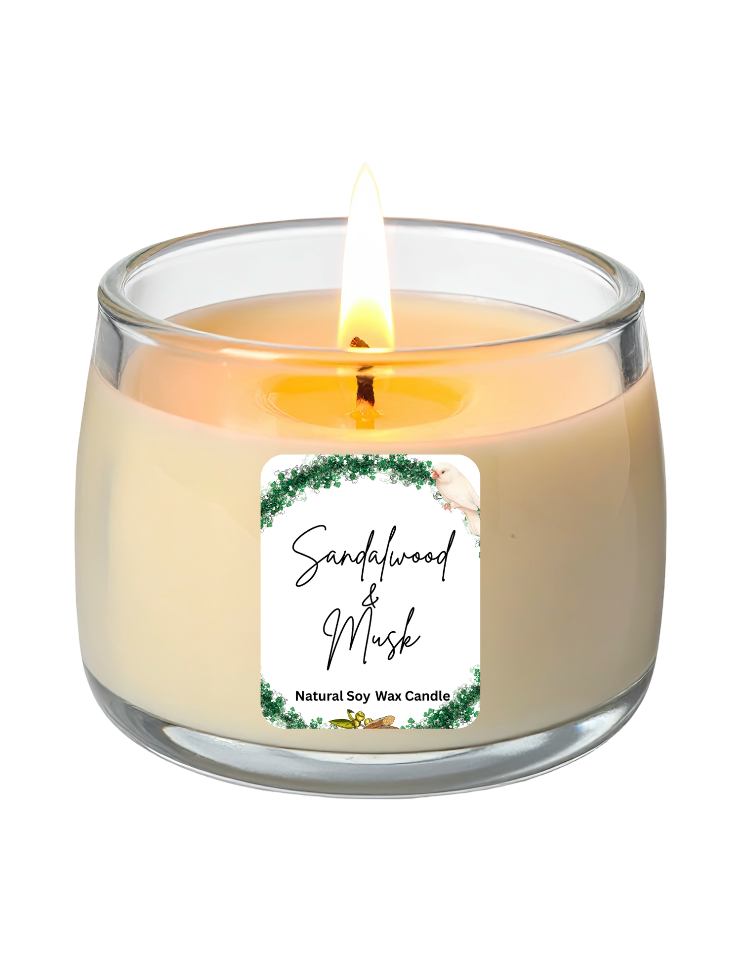 Sandalwood and Musk Scented Candle