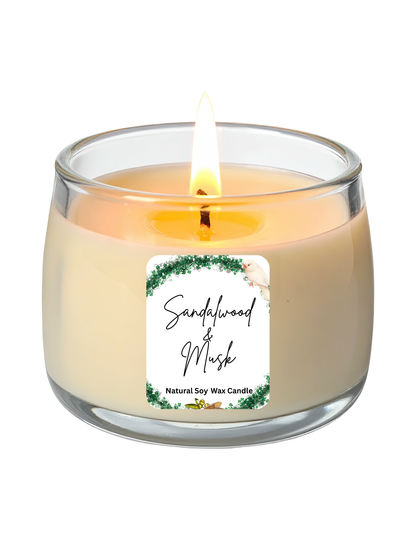 Sandalwood and Musk Scented Candle
